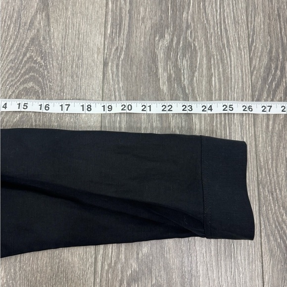 Kobi Halperin Starr Snap-Front Military Shirt Jacket Black Size Large $399 - Picture 11 of 12